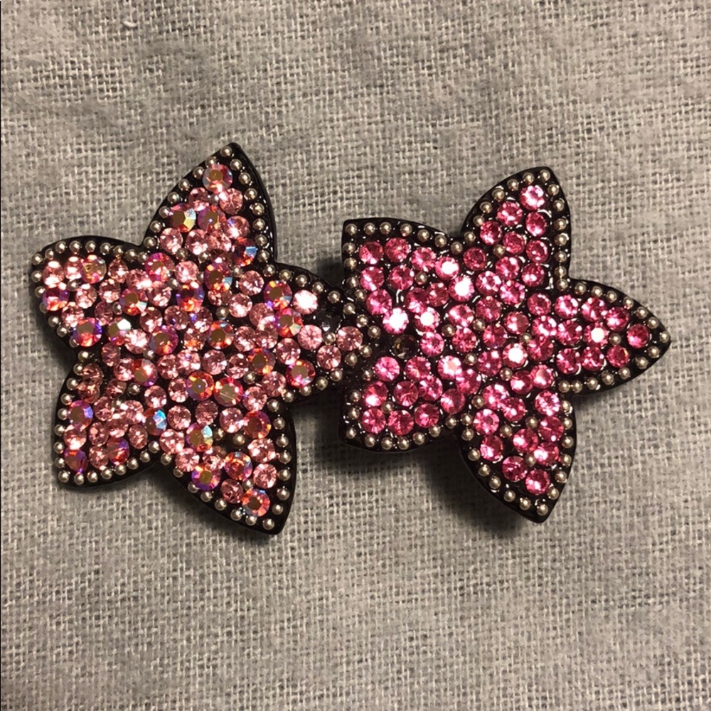 Sparkly Pink Rhinestone Star Hairpin